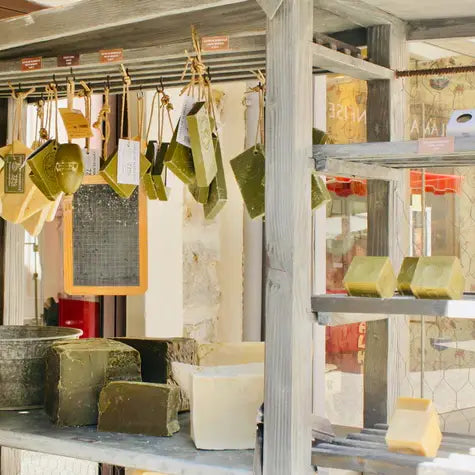 Savon de Marseille Household Soap  - Olive soap slice on a rope