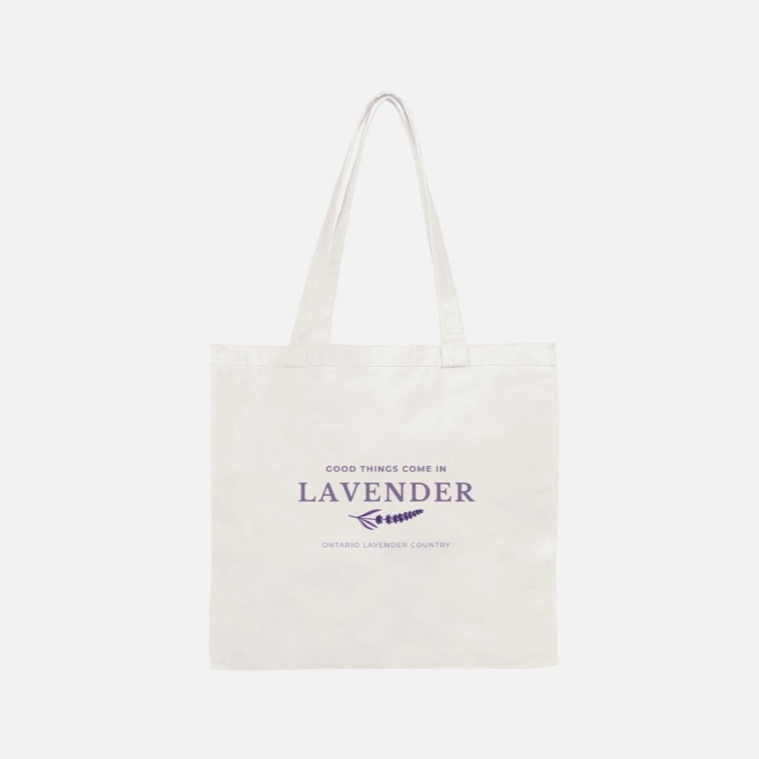Good Things Come in Lavender Cotton Tote Bag